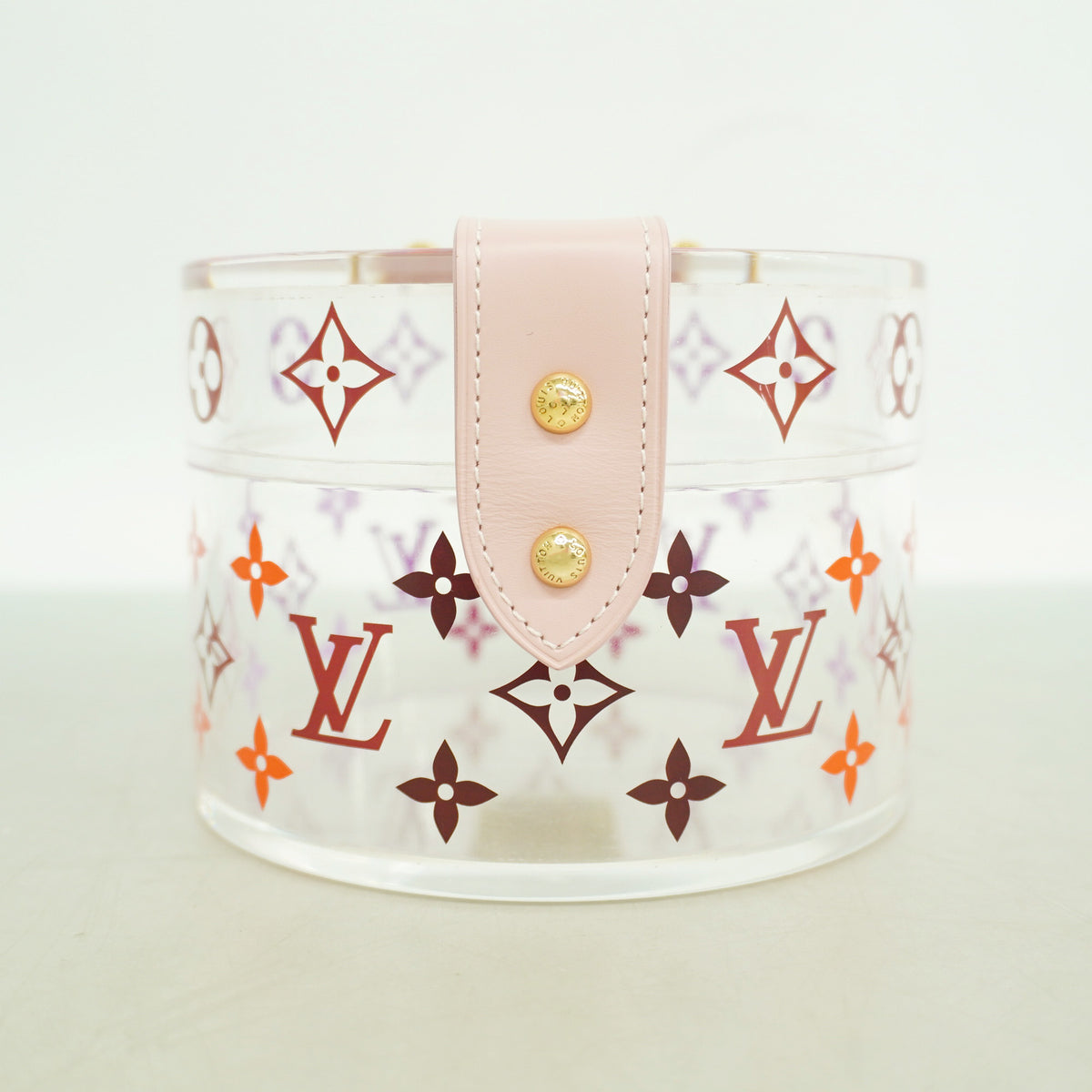 【6ib2553】ルイヴィトン アクセサリーケース モノグラム ボワットスコット GI0362 クリア パープル【中古】レディース