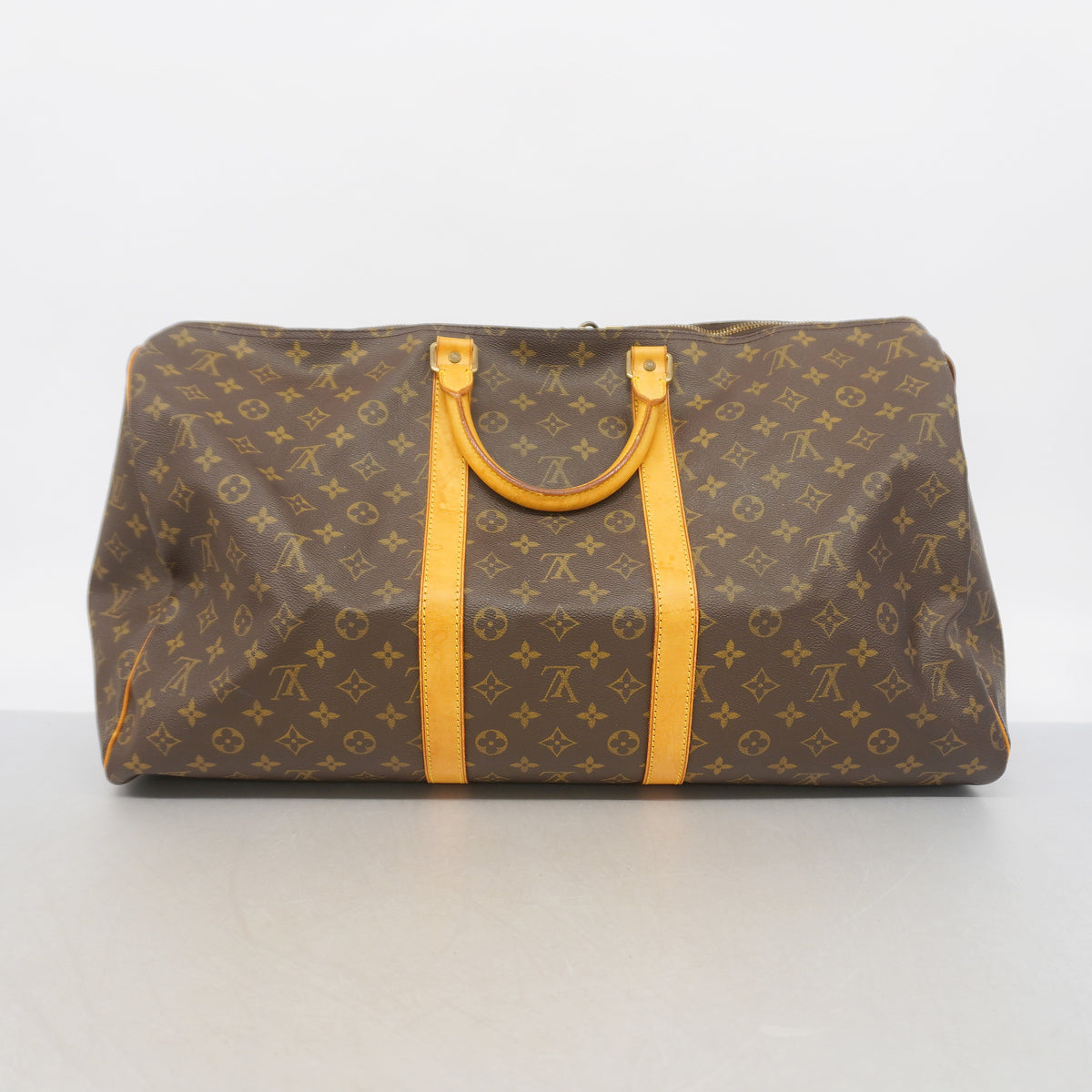 【6ib2577】ルイヴィトン ボストンバッグ モノグラム キーポル55 M41424 ブラウン【中古】メンズ レディース ユニセックス