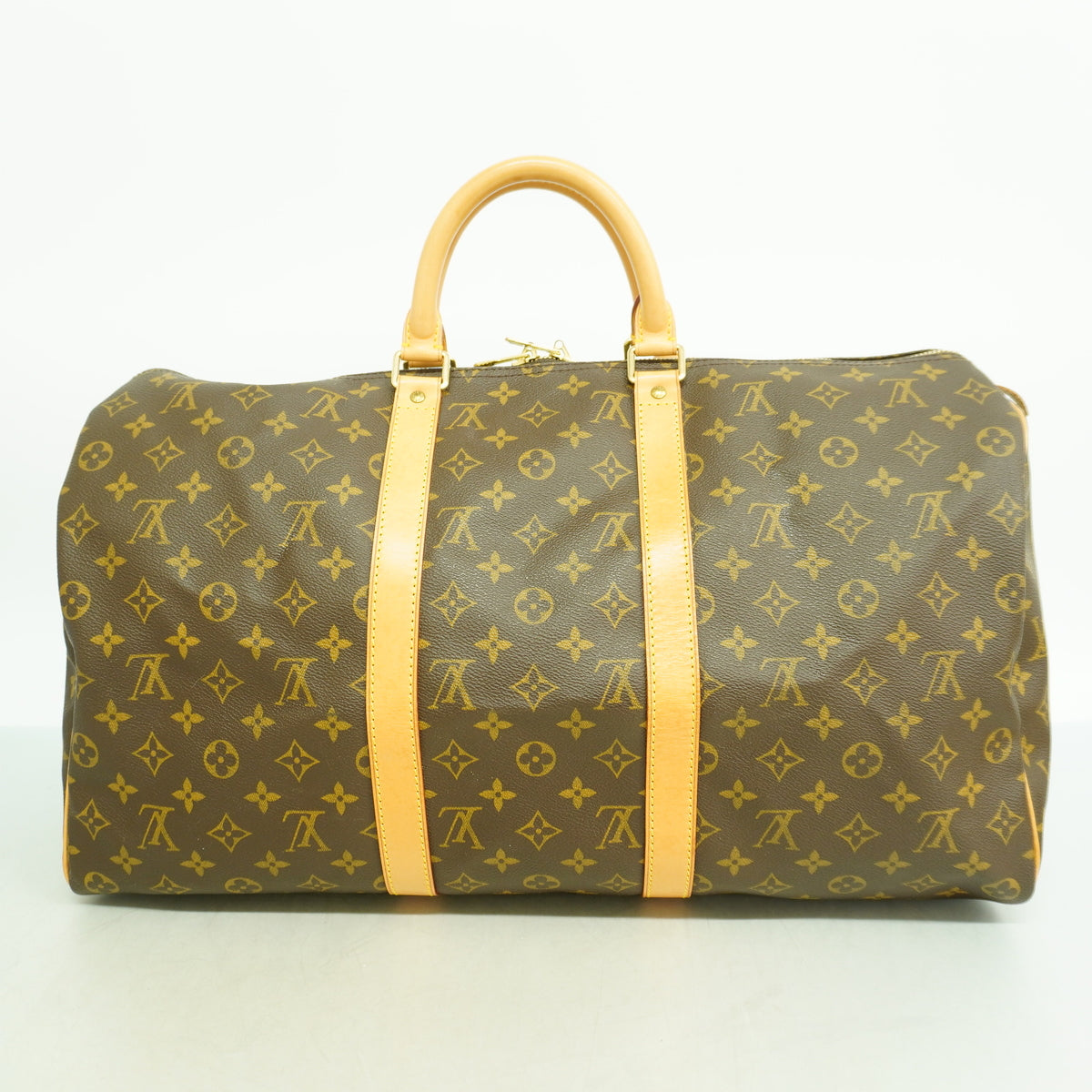 【6ib2589】ルイヴィトン ボストンバッグ モノグラム キーポル50 M41426 ブラウン【中古】メンズ レディース ユニセックス