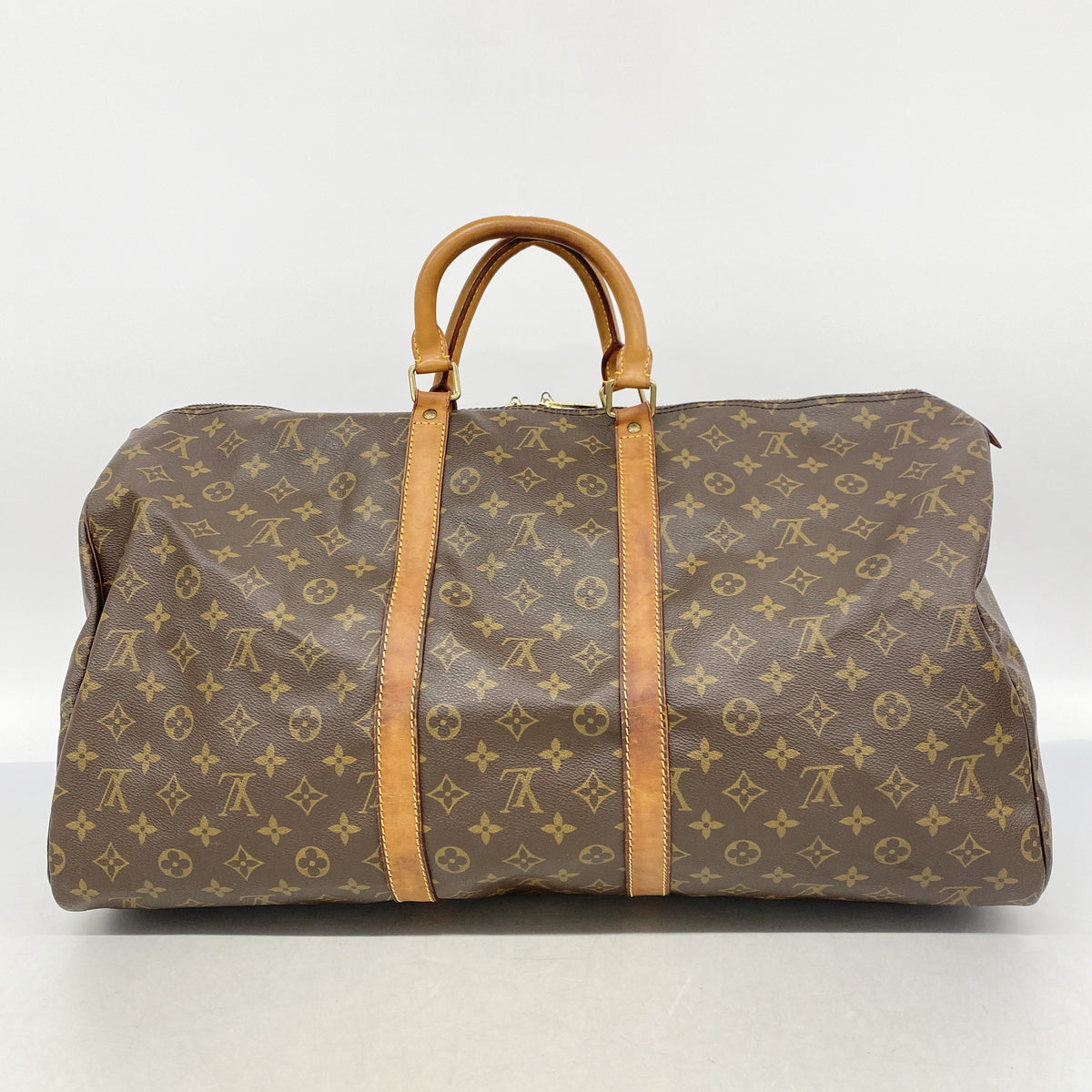 【6ib2655】ルイヴィトン ボストンバッグ モノグラム キーポル55 M41424 ブラウン【中古】メンズ レディース ユニセックス