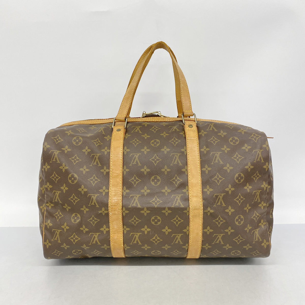 【6ib2688】ルイヴィトン ボストンバッグ モノグラム サックスプール45 M41624 ブラウン【中古】メンズ レディース ユニセックス