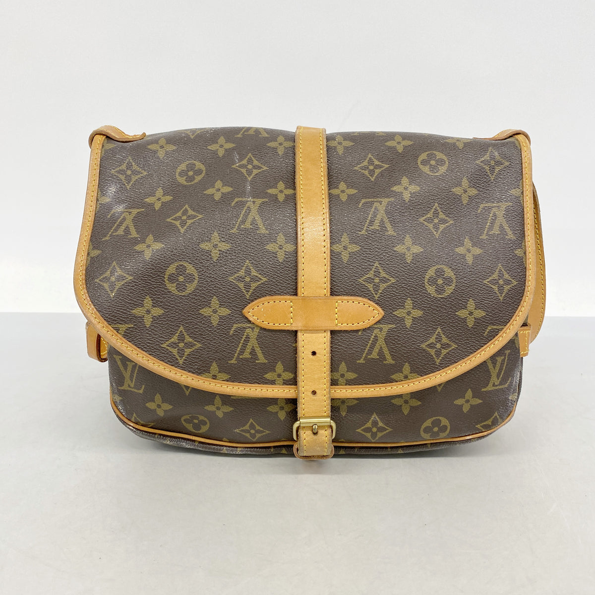 【6ib2702】ルイヴィトン ショルダーバッグ モノグラム ソミュール30 M42256 ブラウン【中古】レディース