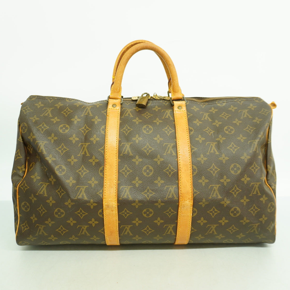 【6ib2718】ルイヴィトン ボストンバッグ モノグラム キーポル50 M41426 ブラウン【中古】メンズ レディース ユニセックス