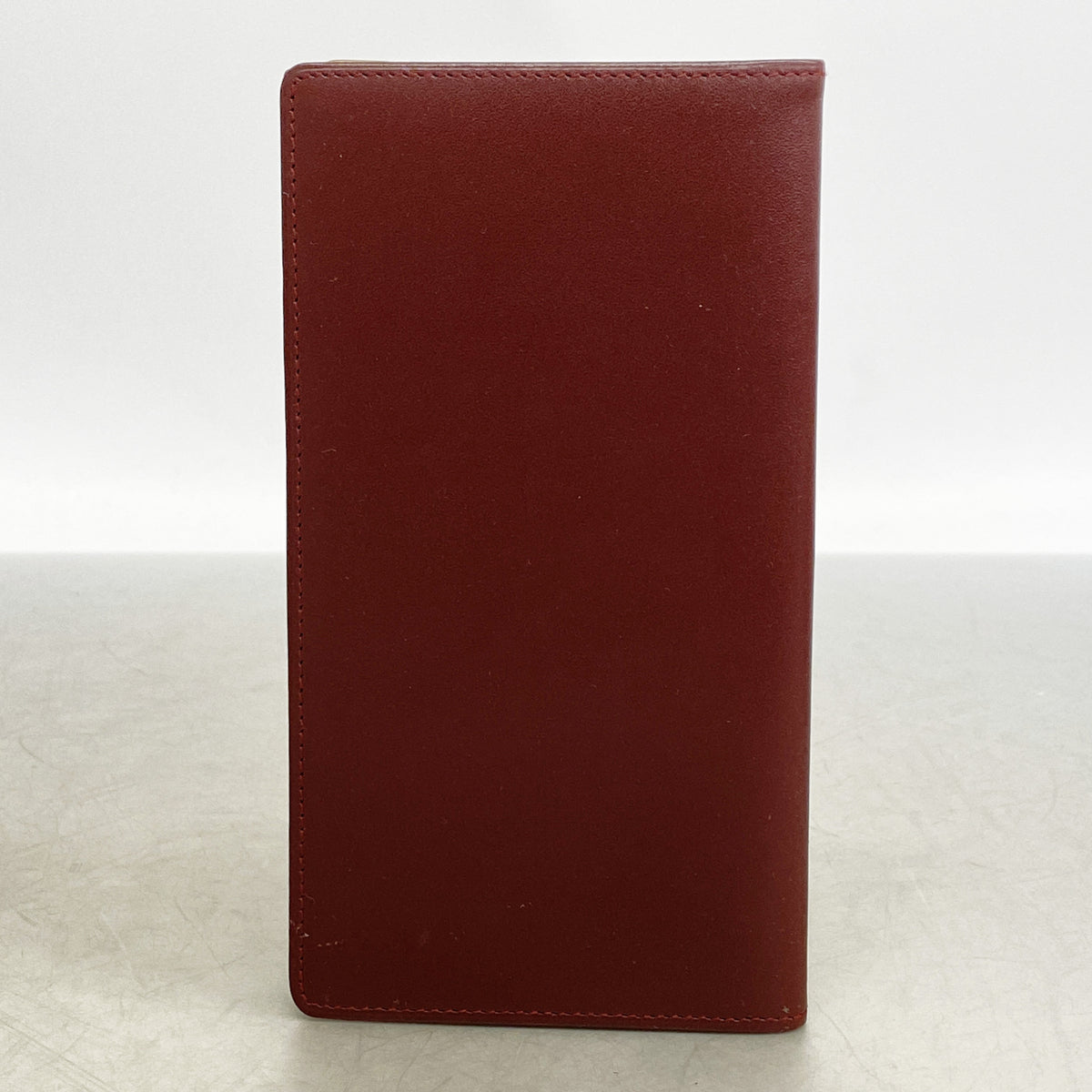 【6ib2772】カルティエ 手帳カバー マスト レザー ボルドー ゴールド金具【中古】メンズ レディース ユニセックス