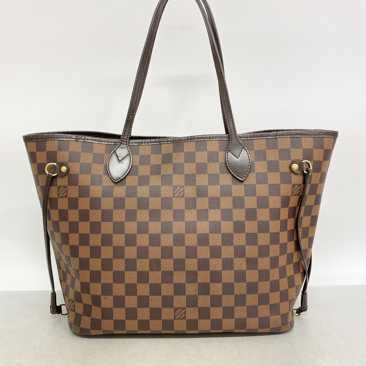 【6ib2877】ルイヴィトン トートバッグ ダミエ ネヴァーフルMM N41358 エベヌ【中古】レディース