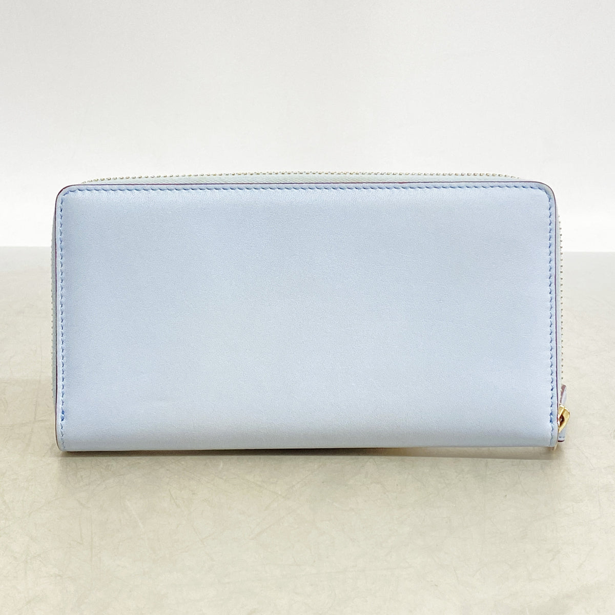 【6ib2888】グッチ 長財布 ヒグチユウコ 847918 レザー スカイブルー ボルドー シャンパンゴールド金具【中古】レディース