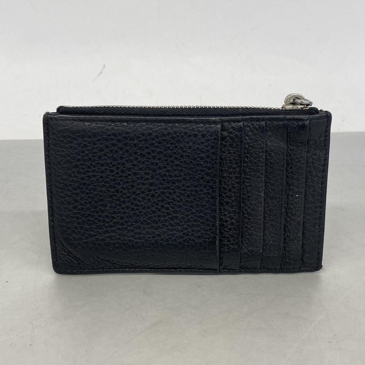 【6ic3397】プラダ コインケース レザー ブラック シルバー金具【中古】メンズ レディース ユニセックス