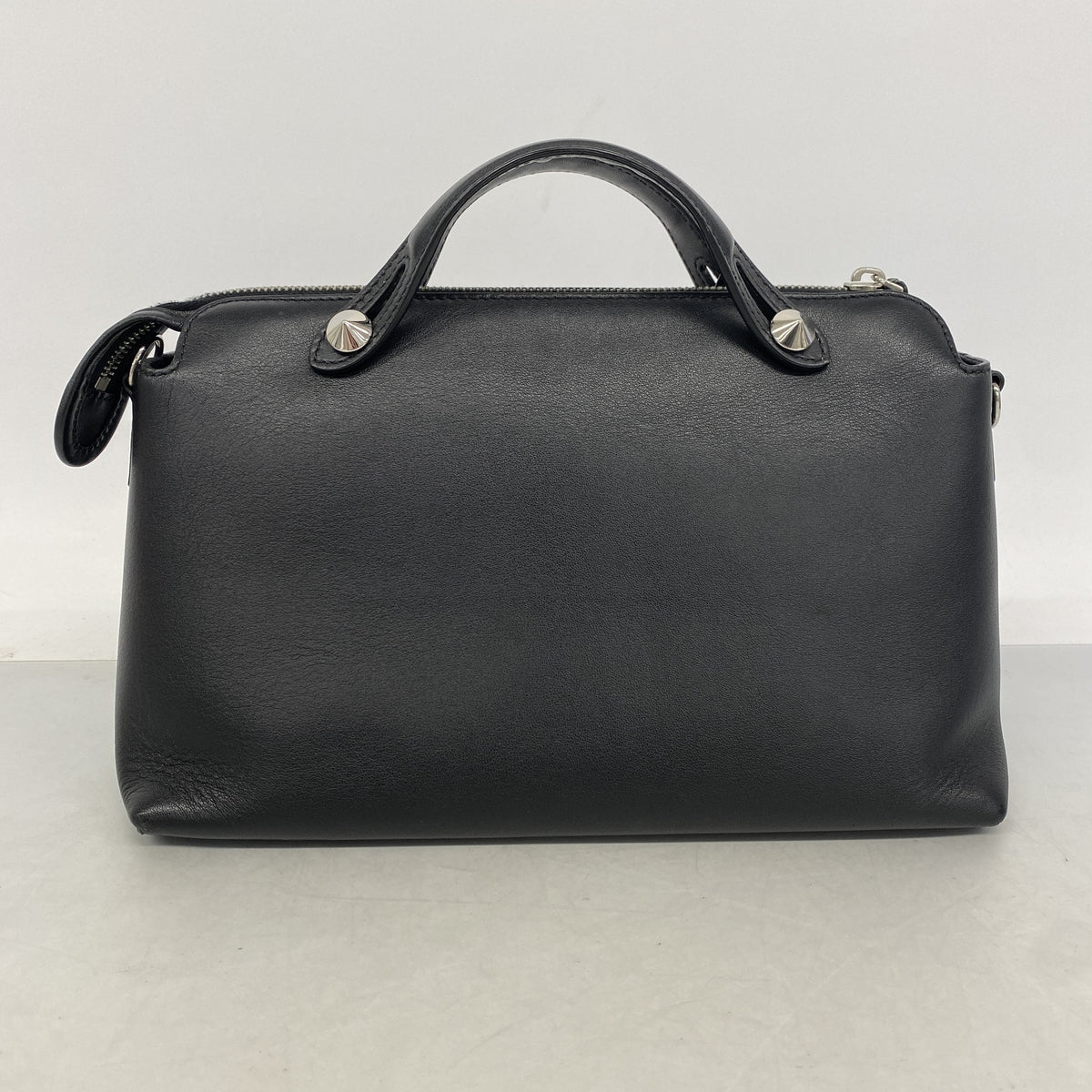 【6ic3400】フェンディ ハンドバッグ バイザウェイ レザー ブラック シルバー金具 2wayバッグ【中古】レディース