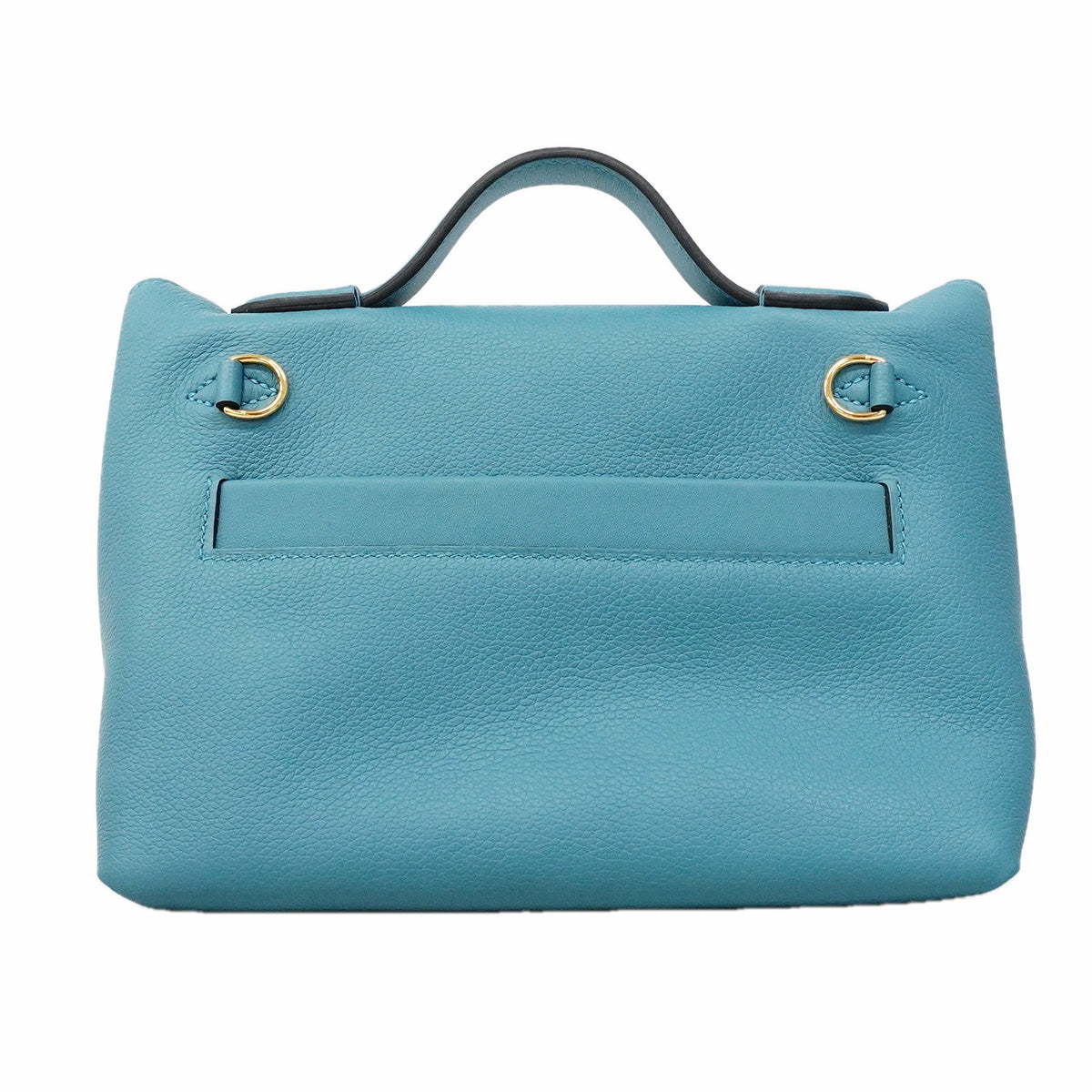 【6ic3559】エルメス ハンドバッグ ヴァンキャトルミニ エバーカラー スイフト ニューブルージーン ゴールド金具 K刻印 2wayバッグ【中古】レディース