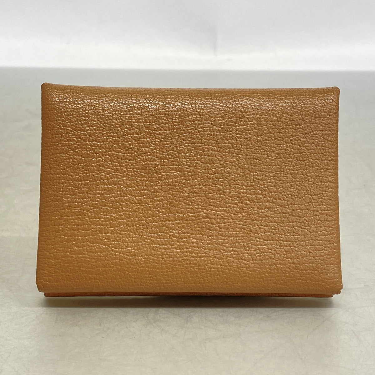 【6ic3640】エルメス コインケース カルヴィデュオ シェブルミゾル チャイ/モーヴシルべストル シルバー金具 U刻印【中古】レディース