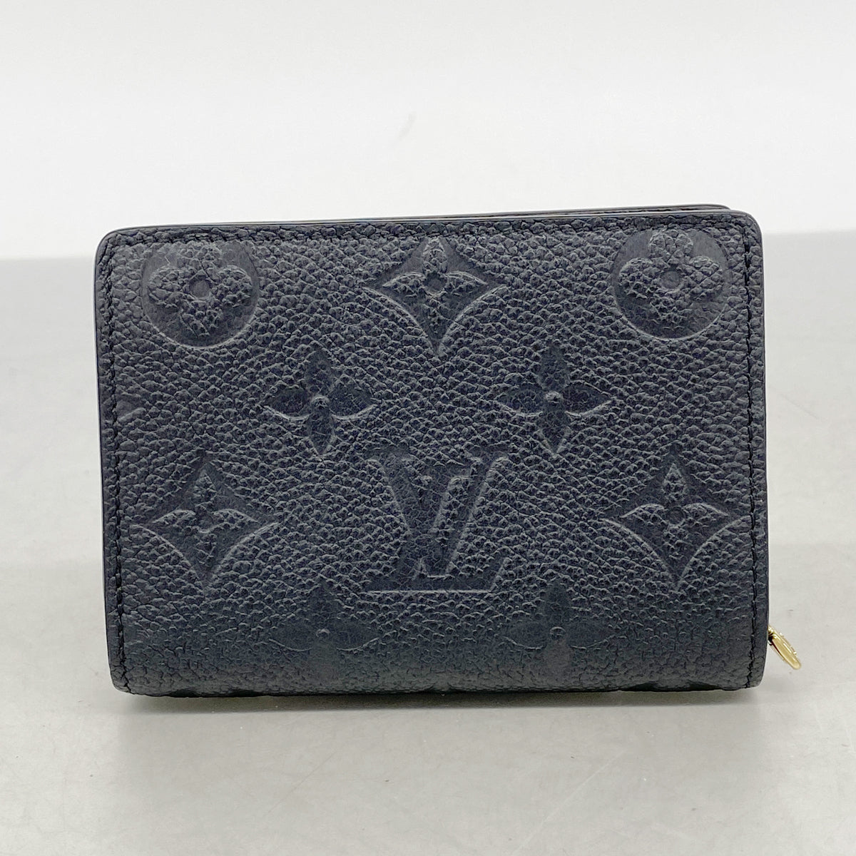 【6ic3740】ルイヴィトン 財布 モノグラム・アンプラント ポルトフォイユクレア M80151 ノワール【中古】レディース