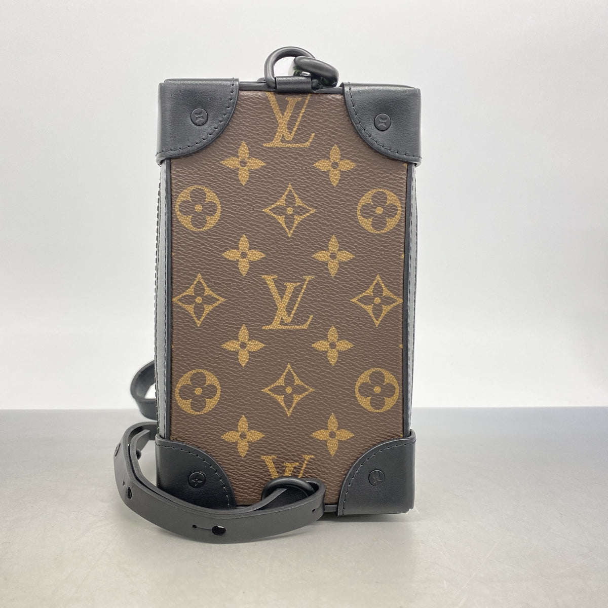 【6ic4659】ルイヴィトン ショルダーバッグ モノグラム・LVフレンズ ソフトトランクフォーンボックス M80144 ブラウン【中古】メンズ