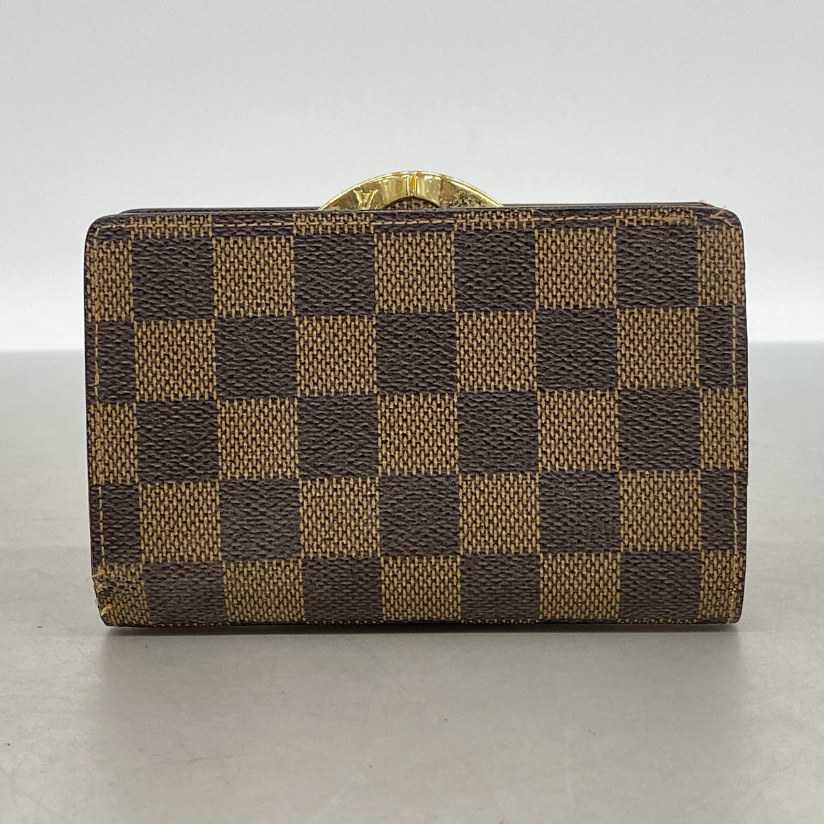 【6id5852】ルイヴィトン 財布 ダミエ ポルトモネビエヴィエノワ N61664 エベヌ【中古】レディース