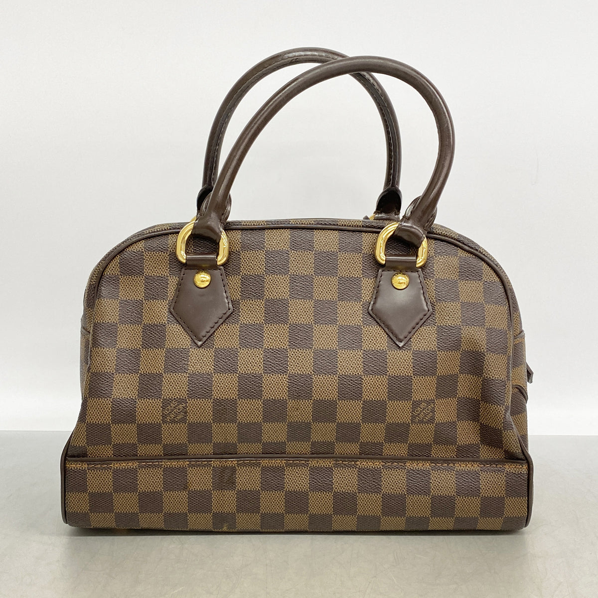 【6id5918】ルイヴィトン ハンドバッグ ダミエ ドゥオモ N60008 エベヌ【中古】レディース