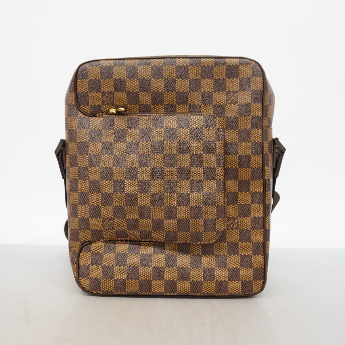 【6id6047】ルイヴィトン ショルダーバッグ ダミエ オラフMM N41441 エベヌ【中古】レディース