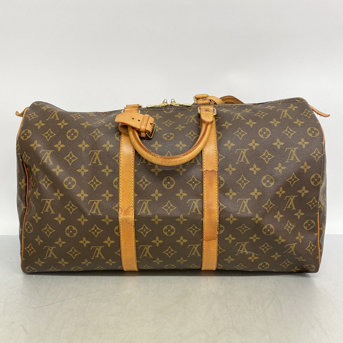【6id6188】ルイヴィトン ボストンバッグ モノグラム キーポル50 M41426 ブラウン【中古】メンズ レディース ユニセックス