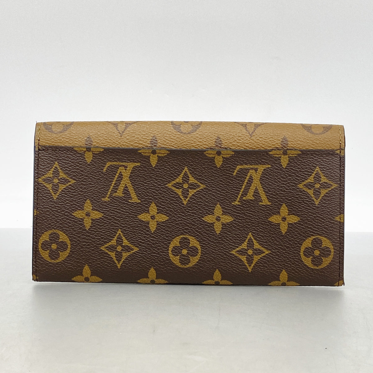【6id6345】ルイヴィトン 長財布 モノグラム・リバース ポルトフォイユエミリー M82157 ブラウン【中古】レディース