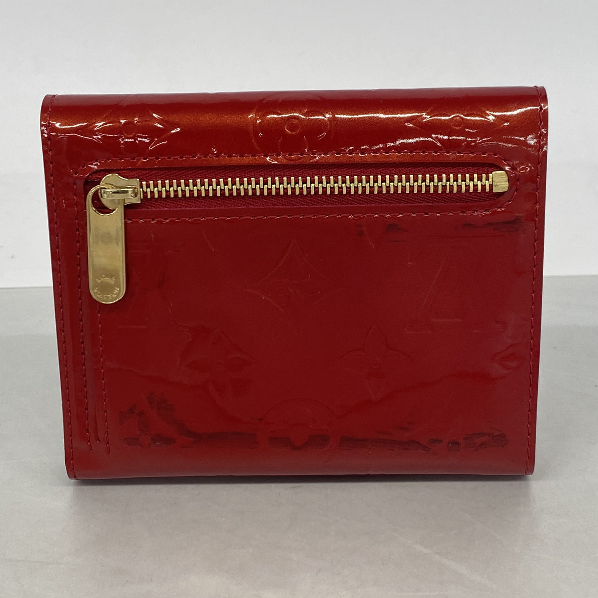 【6ie6446】ルイヴィトン 三つ折り財布 ヴェルニ ポルトフォイユコアラ M91979 ポムダムール【中古】レディース