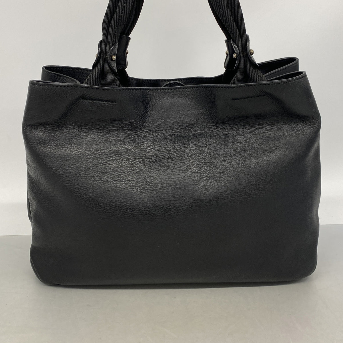 【6ie6469】サルヴァトーレフェラガモ トートバッグ ヴァラ レザー ブラック シルバー金具【中古】レディース