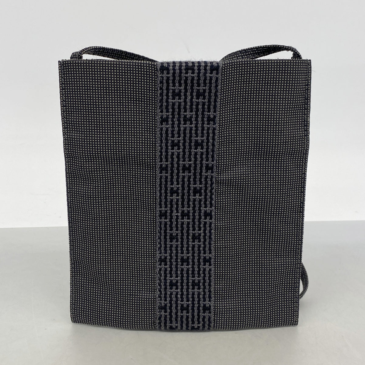 【6ie6756】エルメス ショルダーバッグ エールラインポシェット ナイロン グレー【中古】レディース