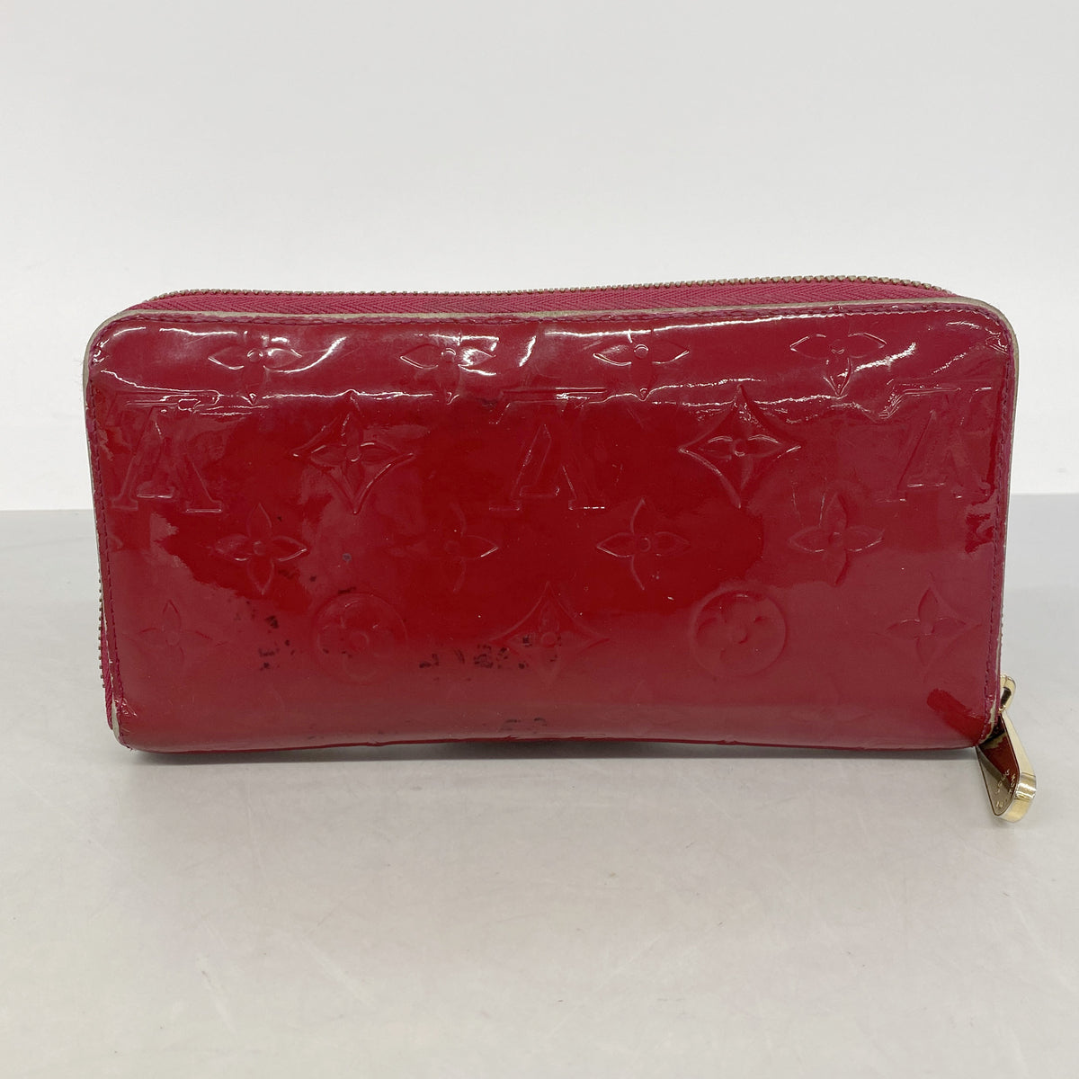 【6ie6776】ルイヴィトン 長財布 ヴェルニ ジッピーウォレット M91597 ローズアンディアン【中古】レディース