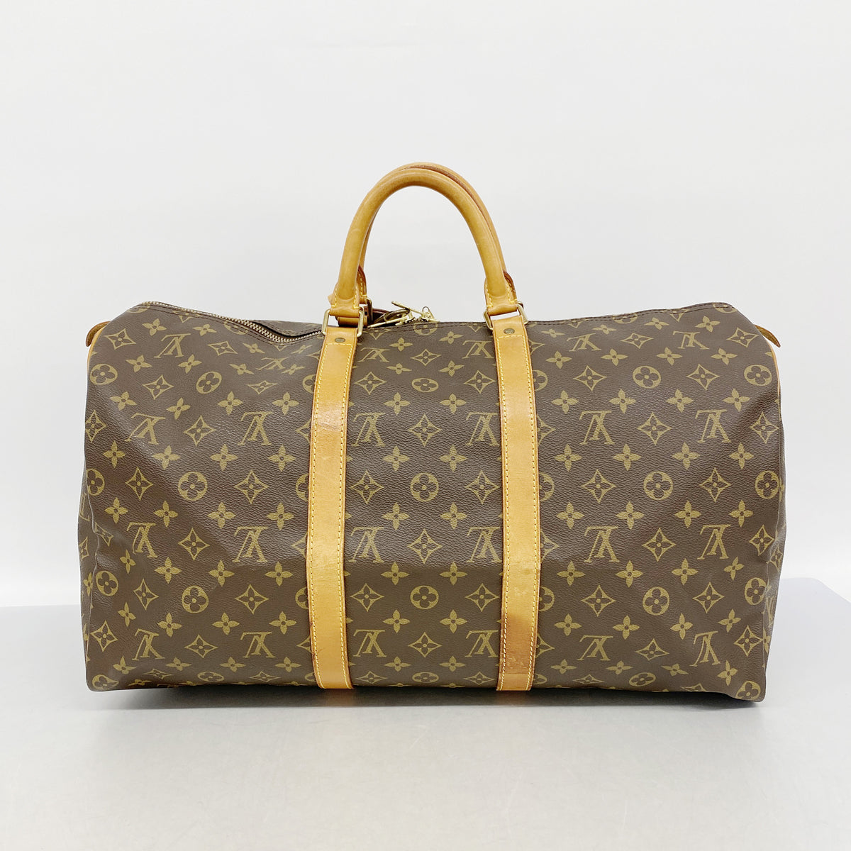 【6ie6836】ルイヴィトン ボストンバッグ モノグラム キーポル50 M41426 ブラウン【中古】メンズ レディース ユニセックス