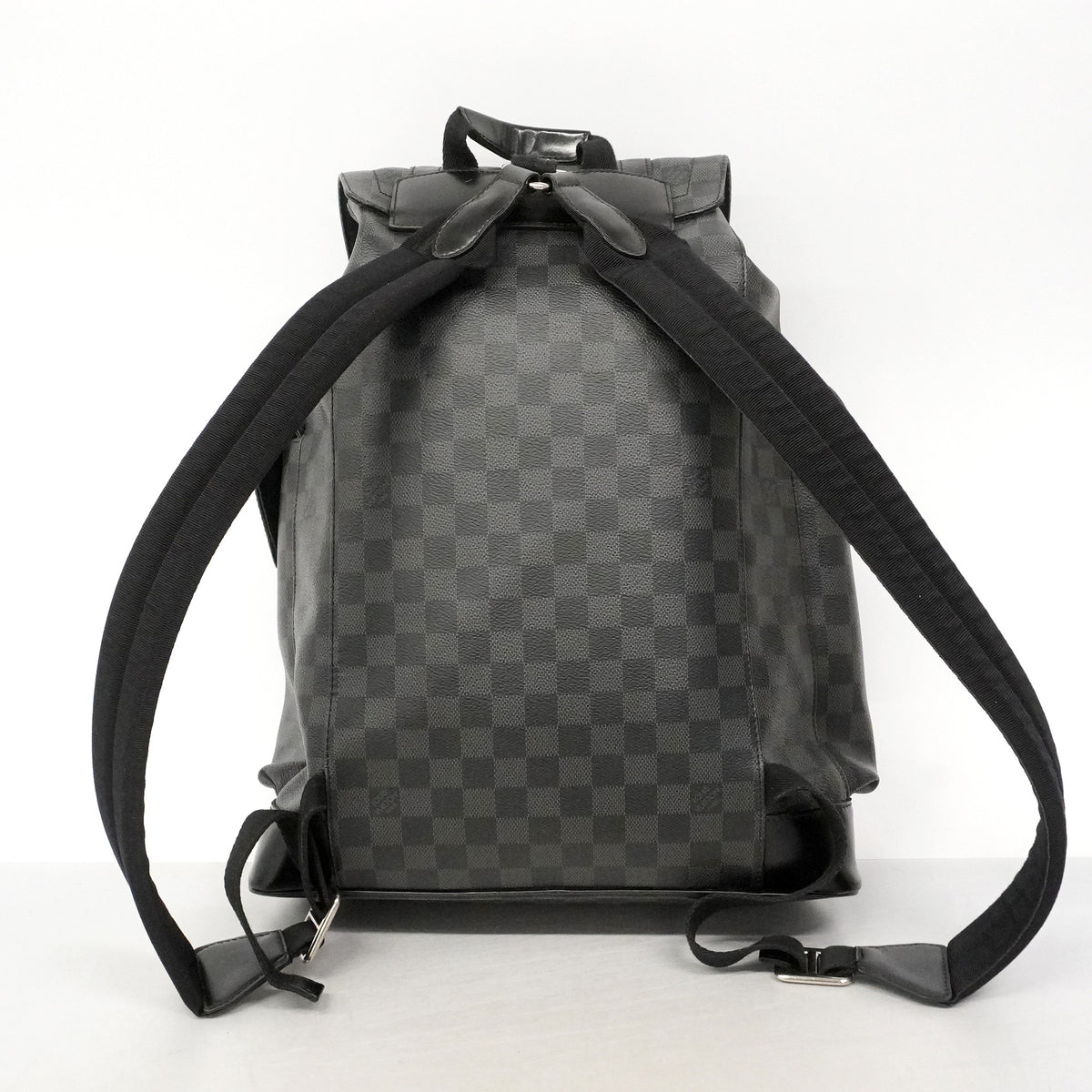 【6ie6865】ルイヴィトン リュック・デイパック ダミエ・グラフィット クリストファーMM N41379 ブラック グレー【中古】メンズ