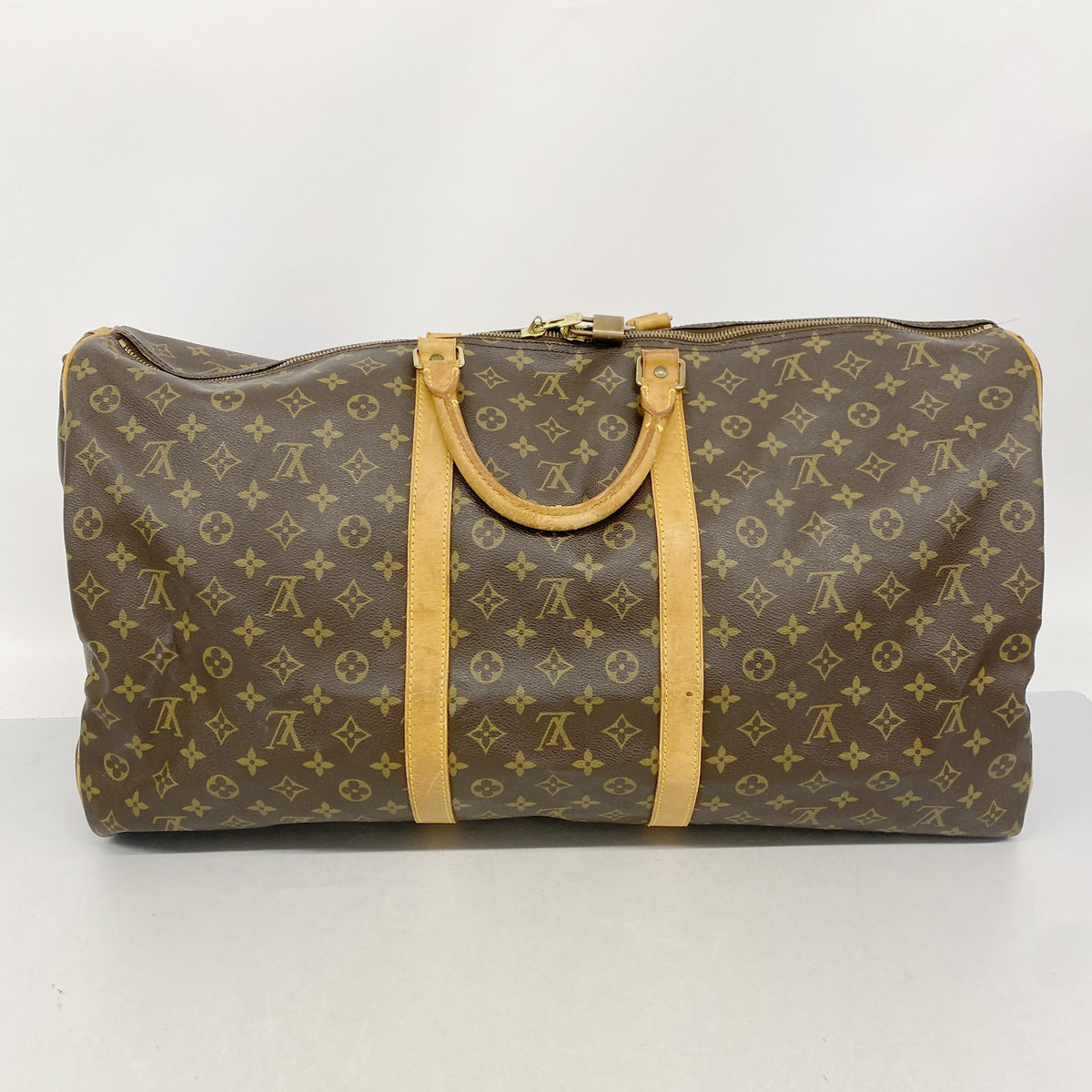 【6ie6983】ルイヴィトン ボストンバッグ モノグラム キーポルバンドリエール60 M41412 ブラウン【中古】メンズ レディース ユニセックス