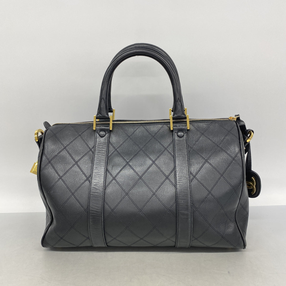 【6ie7304】シャネル ハンドバッグ ビコローレ ラムスキン ブラック ゴールド金具 2wayバッグ【中古】レディース