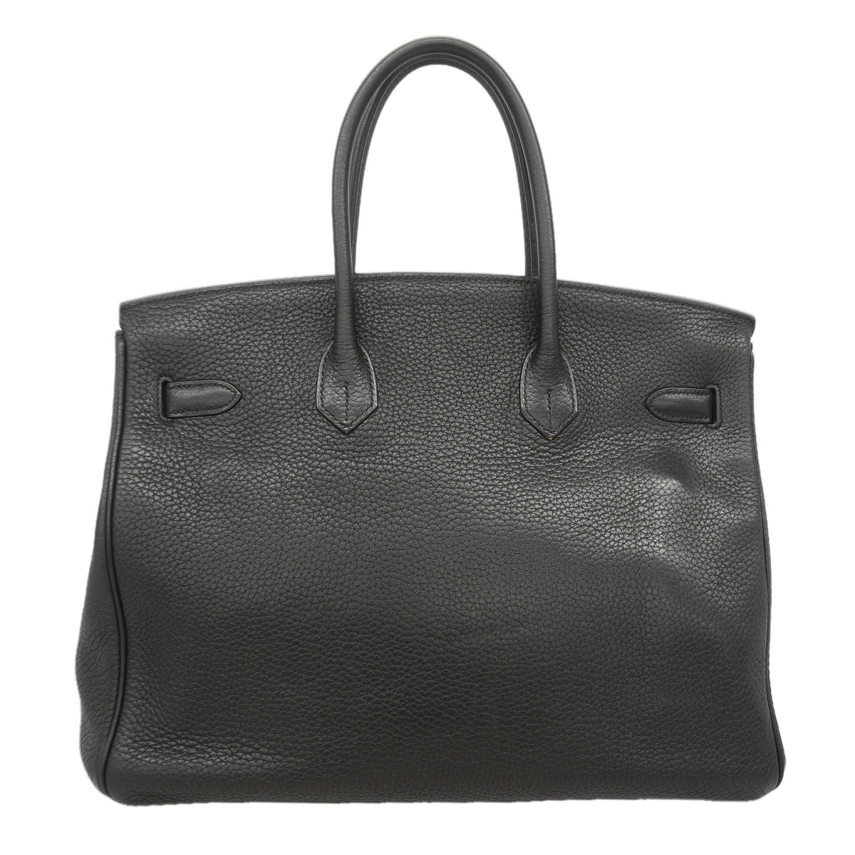 【6ie7310】エルメス ハンドバッグ バーキン35 トゴ ブラック シルバー金具 □M刻印【中古】レディース