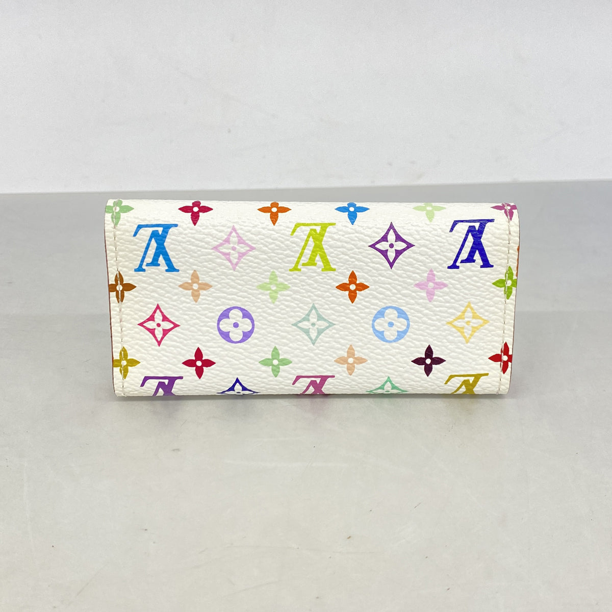【6ie7358】ルイヴィトン キーケース モノグラム・マルチカラー ミュルティクレ4 M93731 ブロン/リッチ【中古】レディース