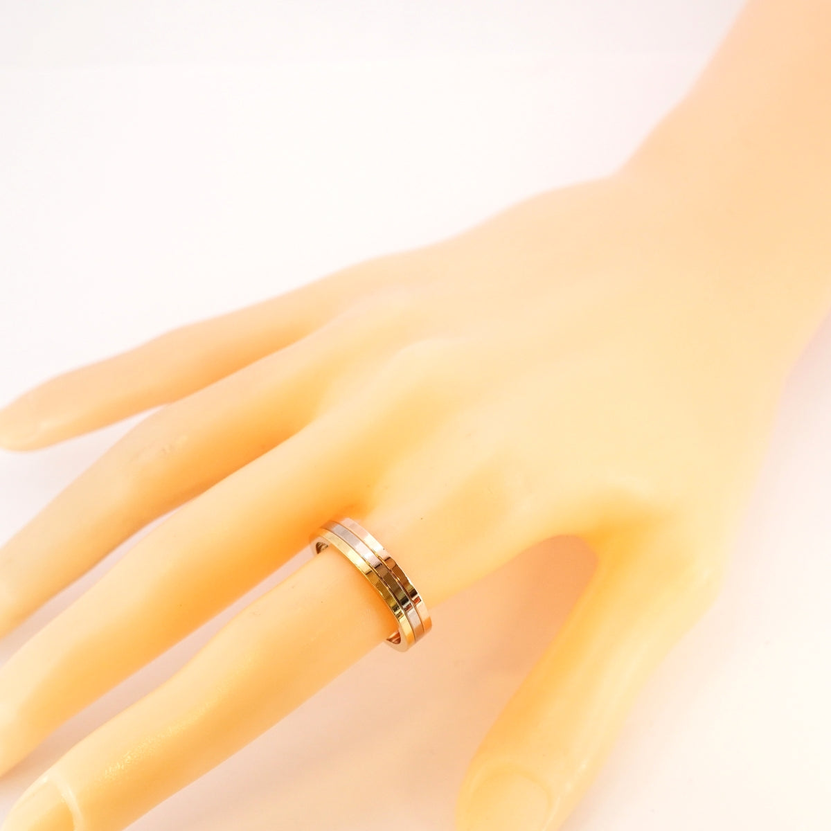 ★在庫処分★最終価格【6jbb0121】カルティエ リング トリニティ ヴァンドーム K18YG イエローゴールド K18WG ホワイトゴールド K18PG ピンクゴールド #59【中古】メンズ