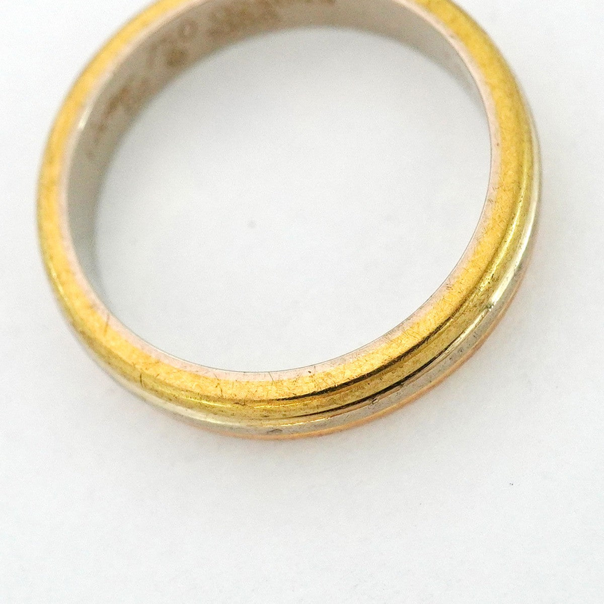 【6jbb0757】カルティエ リング トリニティ ヴァンドーム K18YG イエローゴールド K18WG ホワイトゴールド K18PG ピンクゴールド #52【中古】レディース