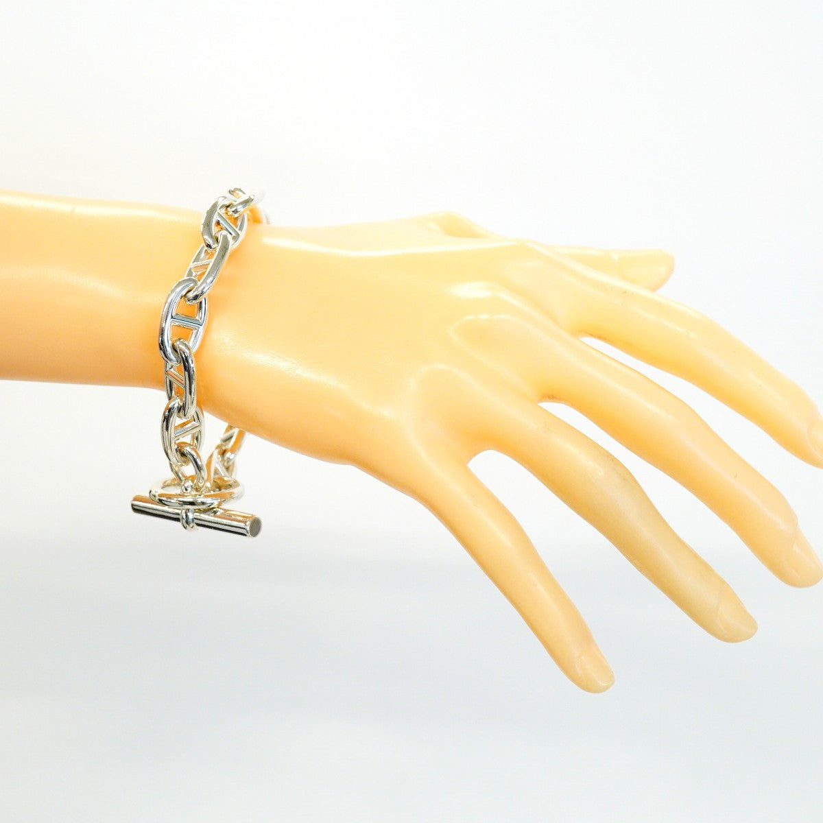【6jdb0252-k】エルメス ブレスレット シェーヌダンクル GM 13コマ シルバー925【中古】メンズ レディース ユニセックス