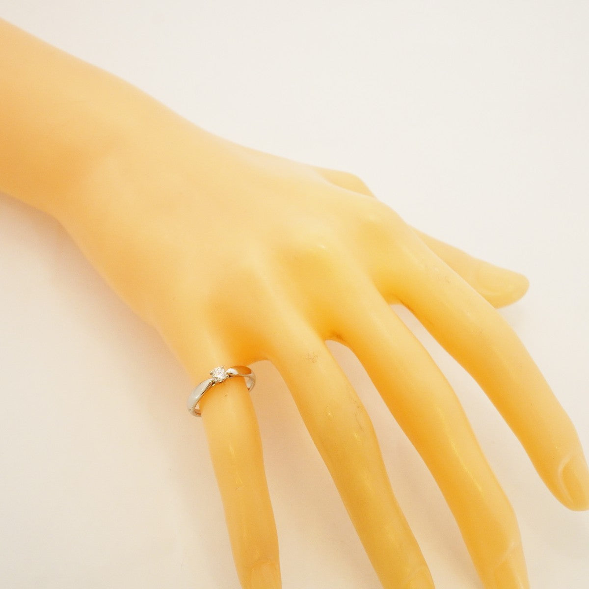 ★在庫処分★最終価格【6jdb0415-27】ティファニー リング ハーモニー 1PD Pt950 プラチナ ダイヤモンド 0.19ct 7.5号【中古】レディース