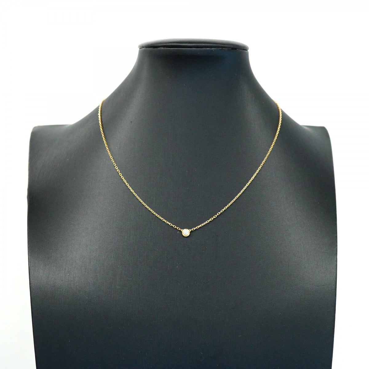 ★最終価格★SALE【6jdb0415-28】カルティエ ネックレス ダムール 1PD K18YG イエローゴールド ダイヤモンド【中古】レディース