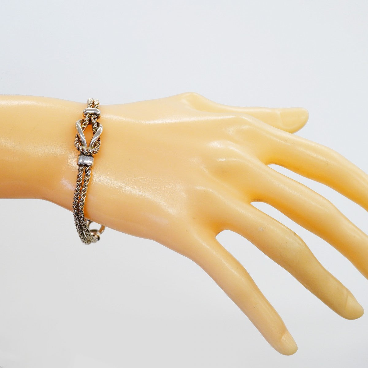 【6jfb0022-k】ティファニー ブレスレット センターノット/ダブルロープ シルバー925【中古】メンズ レディース ユニセックス