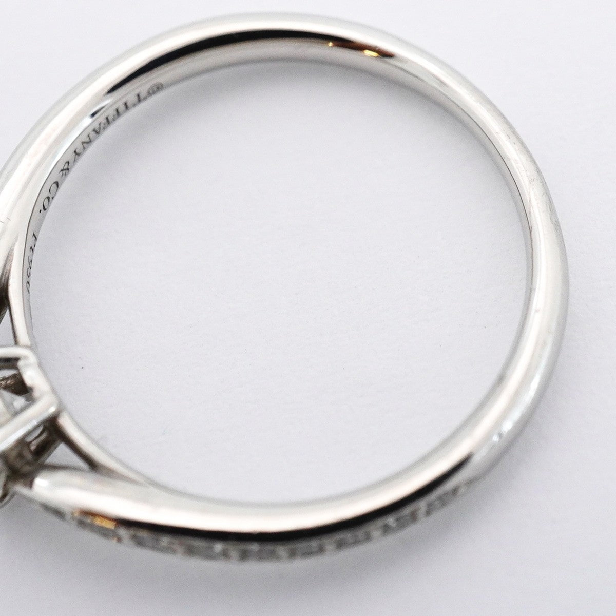 【6jeb0774】ティファニー リング ハーモニー Pt950 プラチナ ダイヤモンド 0.42ct 11号【中古】レディース