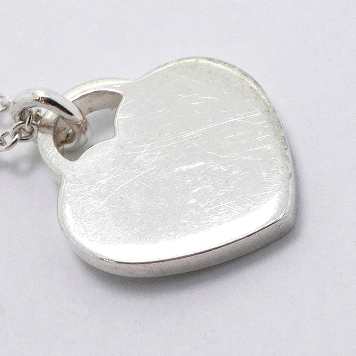 【6jfb0205-k】ティファニー ネックレス ダブルリターントゥハート シルバー925 ブルー【中古】レディース