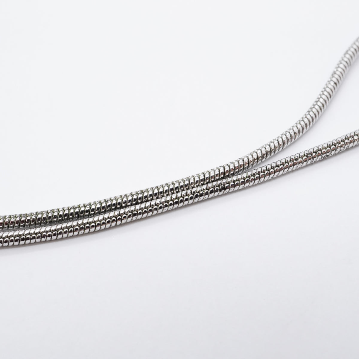 【6jfb0271】クリスチャンディオール ネックレス トロッター スクエア メタル ラインストーン シルバー【中古】レディース