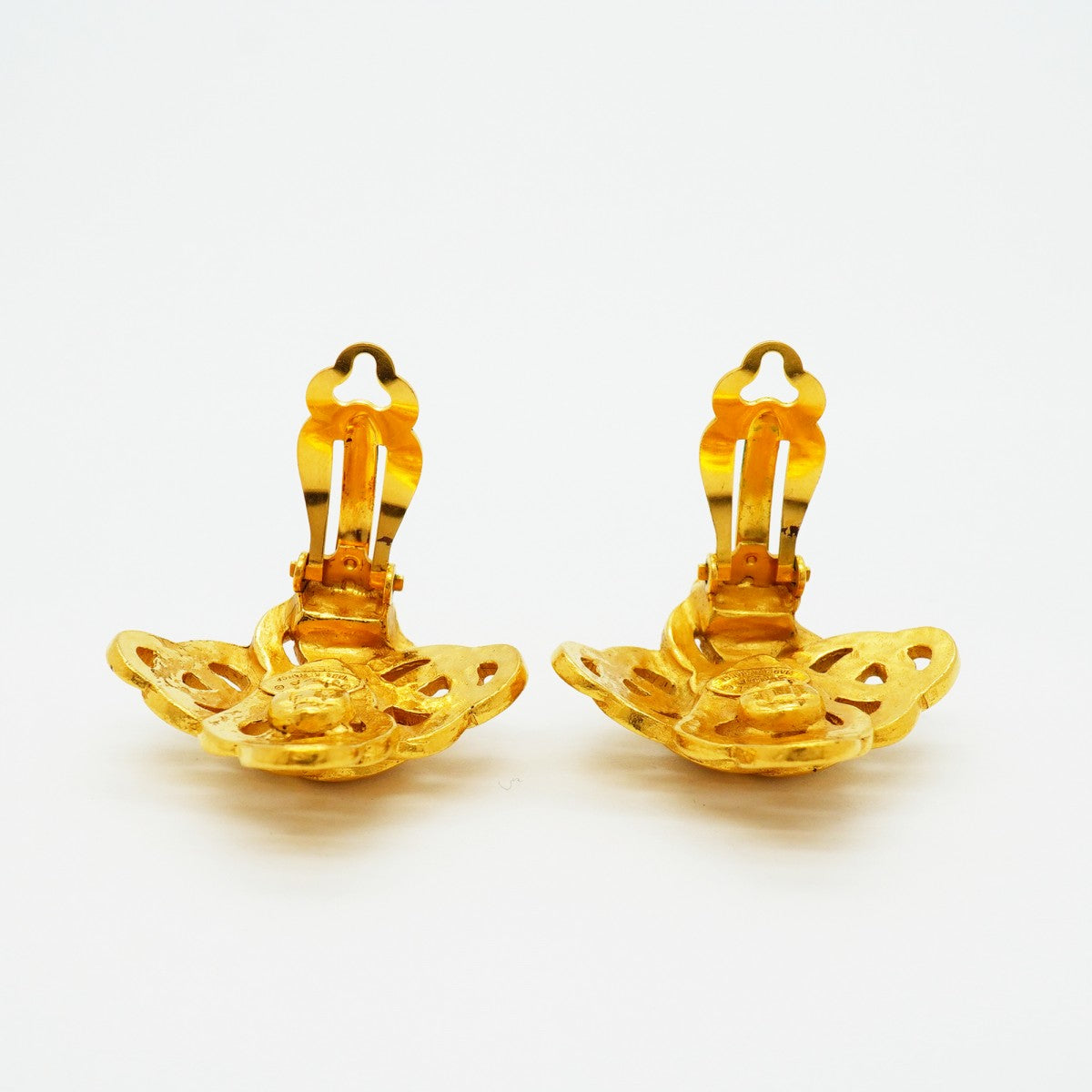 【6jfb0356-k】シャネル イヤリング ヴィンテージ ココマーク GPメッキ ゴールド【中古】レディース