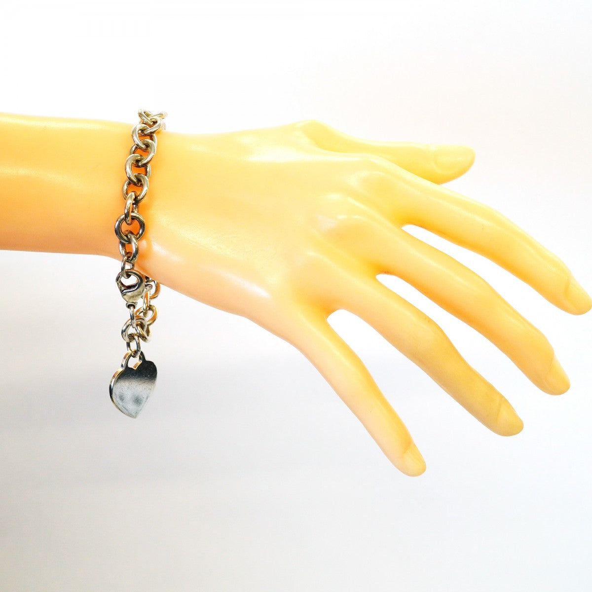 【6jfb0396-k】ティファニー ブレスレット ハートタグ シルバー925【中古】レディース