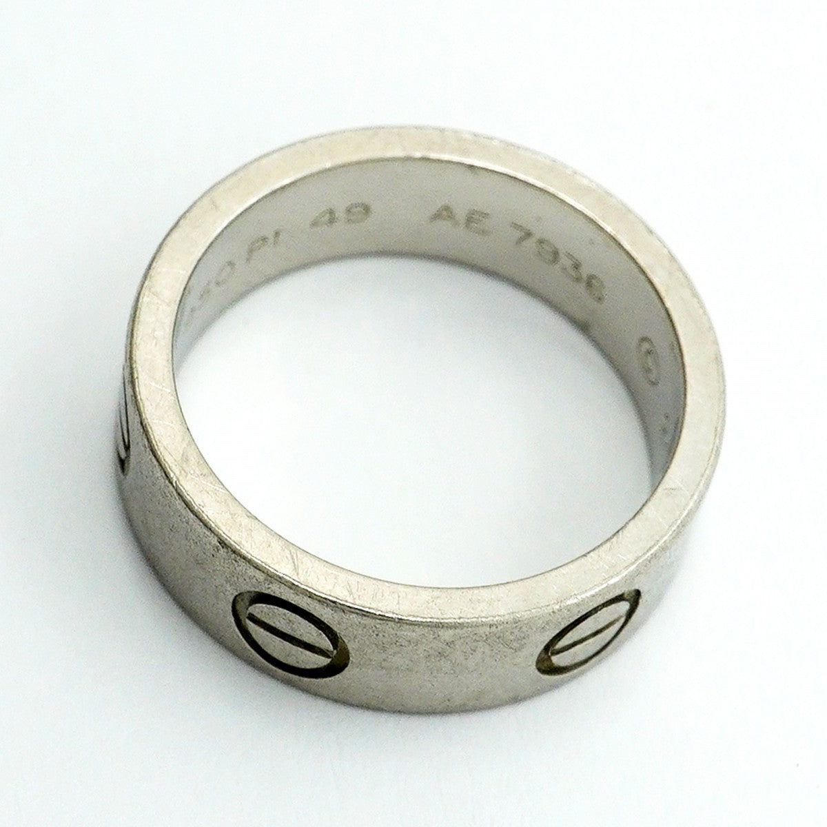 【6jfb0456】カルティエ リング ラブ Pt950 プラチナ #49【中古】レディース