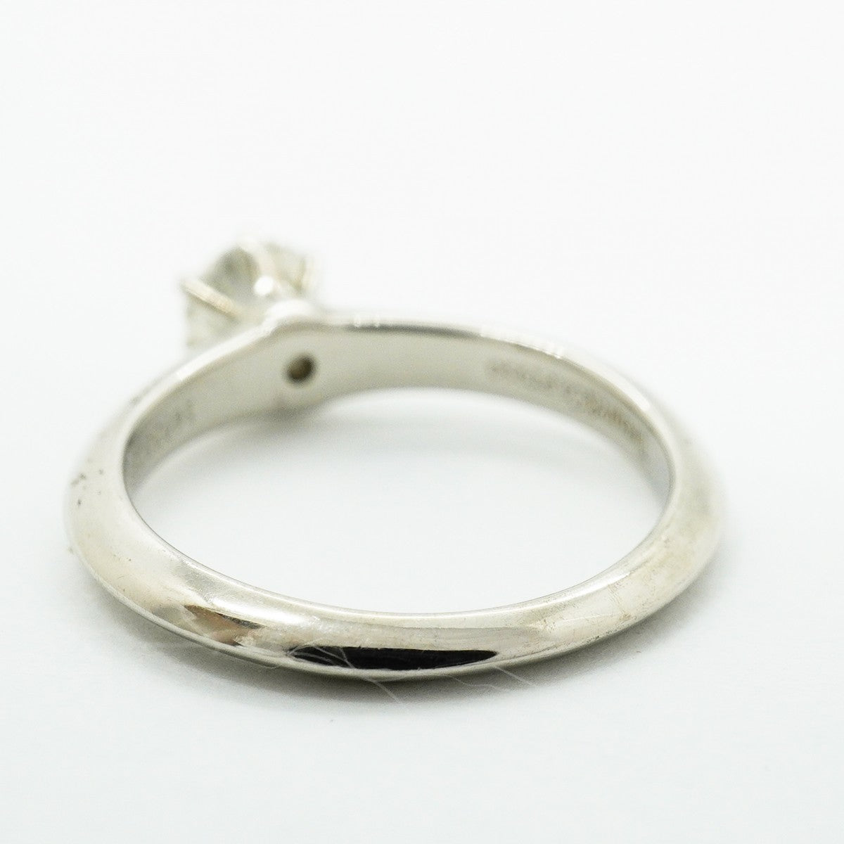 【6jfb0468】ティファニー リング ソリティア 1PD Pt950 プラチナ ダイヤモンド 0.41ct 8号【中古】レディース
