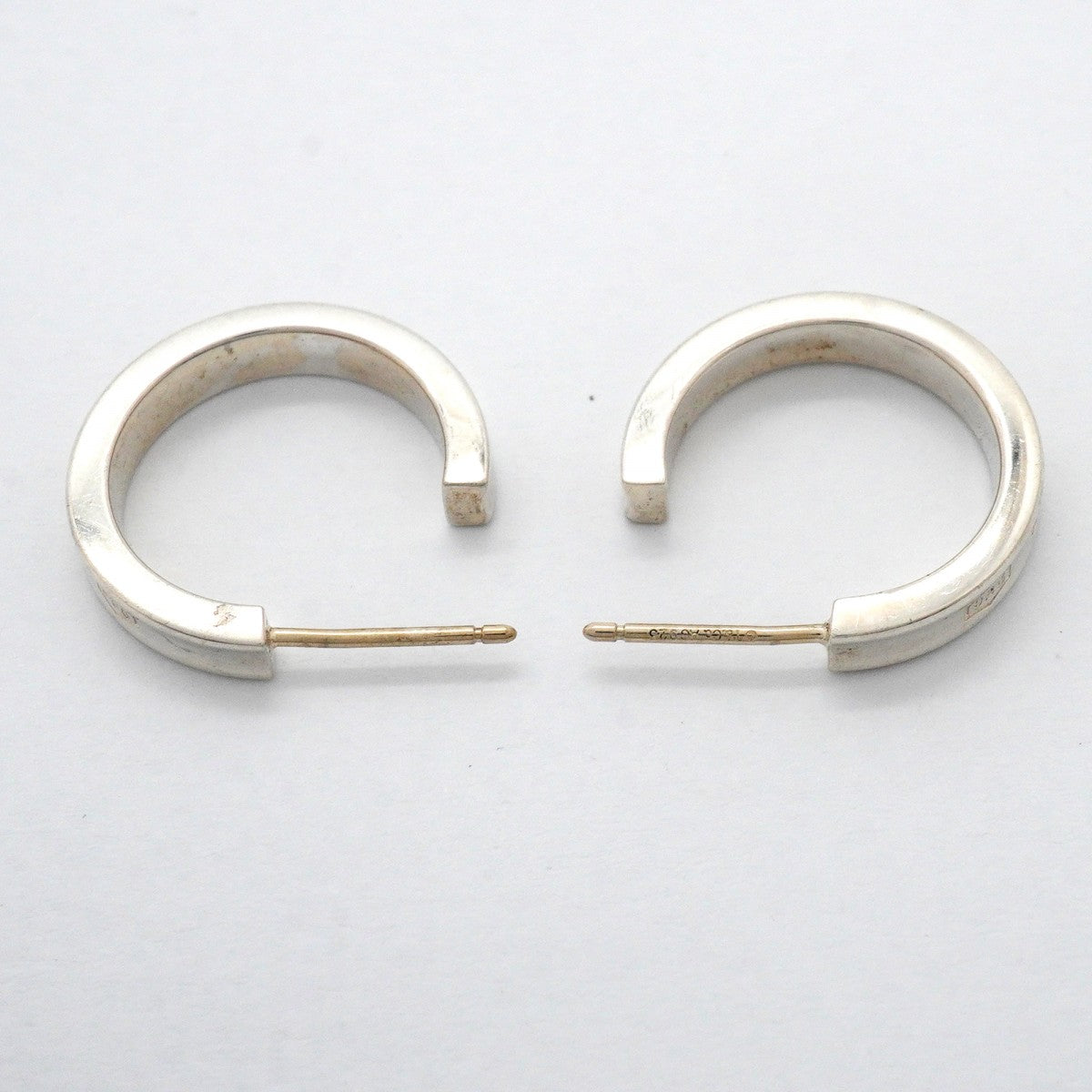 【6jfb0504】ティファニー ピアス 1837/ナロー/フープ シルバー925【中古】メンズ レディース ユニセックス