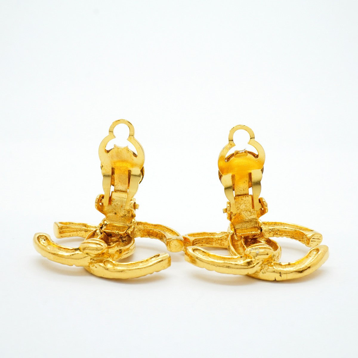 【6jfb0531】シャネル イヤリング ヴィンテージ ココマーク GPメッキ ゴールド【中古】レディース