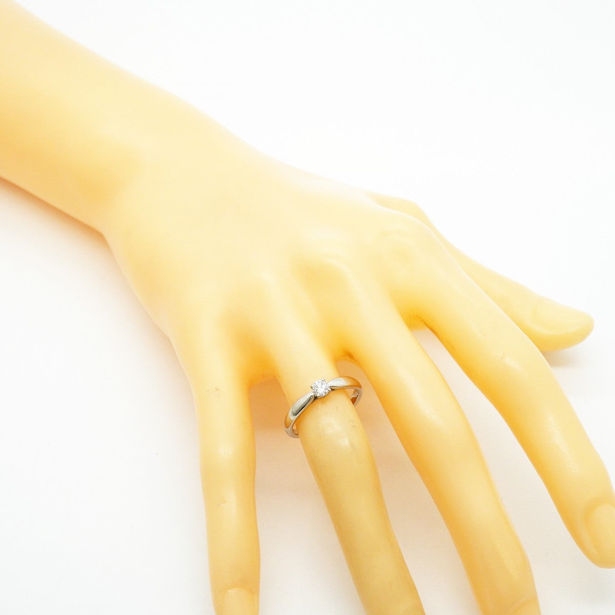 【6jfb0690】ティファニー リング ハーモニー 1PD Pt950 プラチナ ダイヤモンド 0.18ct 11.5号【中古】レディース