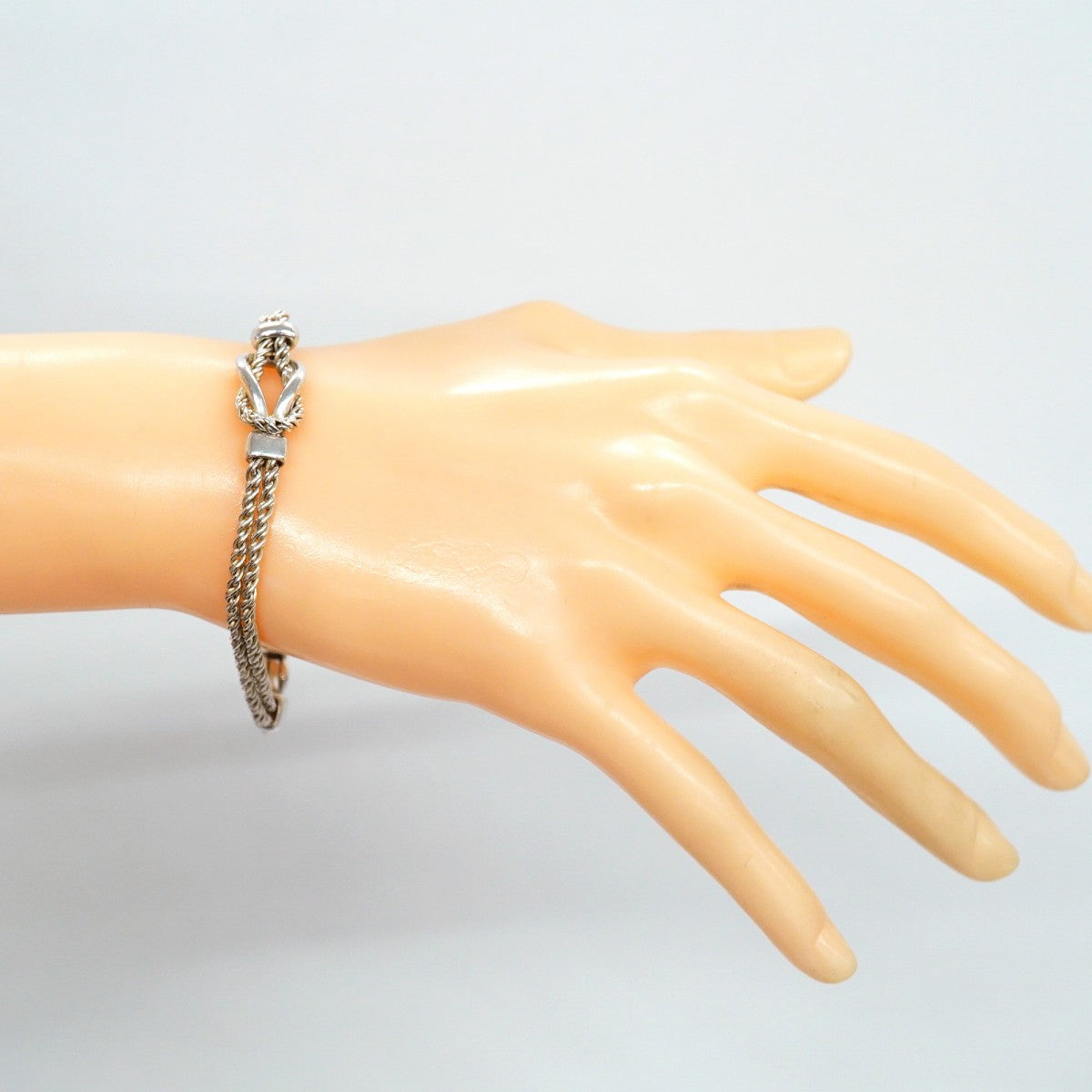 【6jfb0822-k】ティファニー ブレスレット センターノット/ダブルロープ シルバー925【中古】メンズ レディース ユニセックス