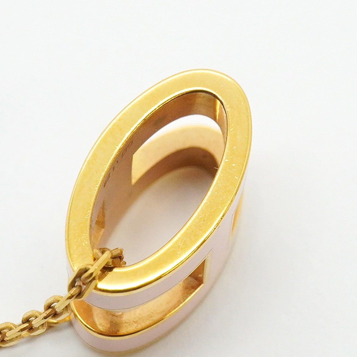 【6jfb0884-k】エルメス ネックレス ポップアッシュ GPメッキ ゴールド ピンク【中古】レディース