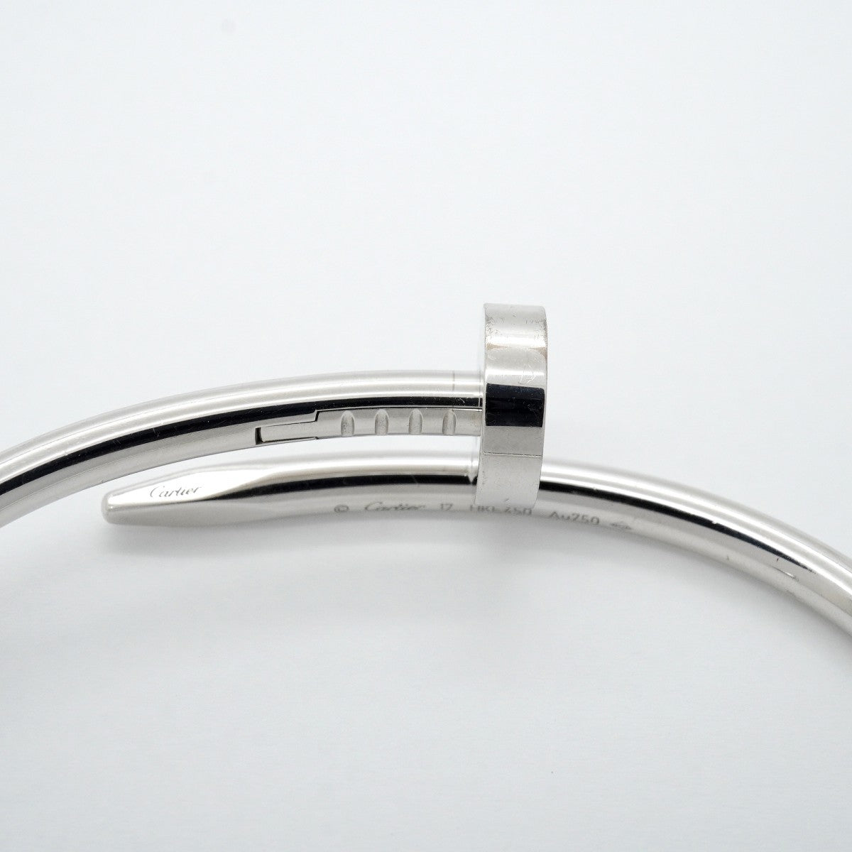 【6jfb0952】カルティエ バングル ジュストアンクル K18WG ホワイトゴールド【中古】メンズ レディース ユニセックス